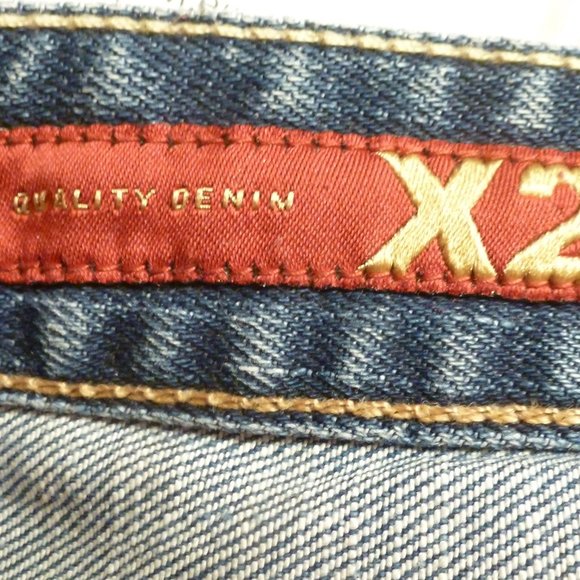 X2 Quality Denim Blue  Wash Stella Bootcut Jeans Low Rise 5 Pockets Sz 12 - Picture 9 of 13